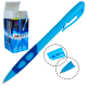 Pix 105 cu mecanism, 0.5 MM, din plastic, mina albastra si culoarea corpului albastru deschis, 14 CM